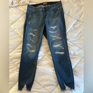 COPY - Torrid Bombshell Skinny Premium Stretch High-Rise Destructed Jean